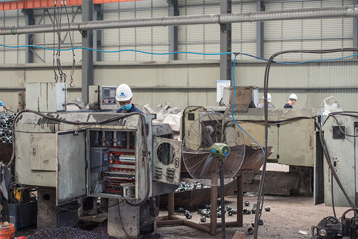 广安网架配件-锥头加工车间